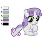 Sweetie My Little Pony Embroidery Design 04
